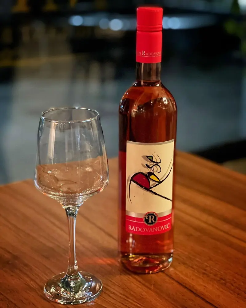 Rosé vino